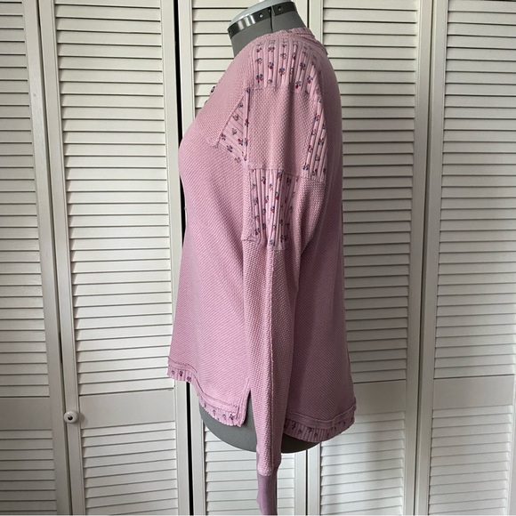 Free People Heart to Heart Henley Mauve S - Picture 5 of 12